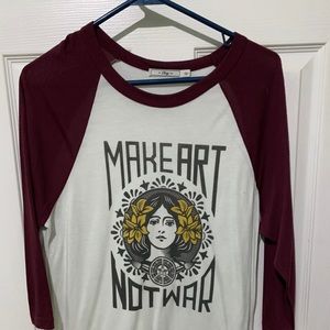 3/4 sleeve casual tee